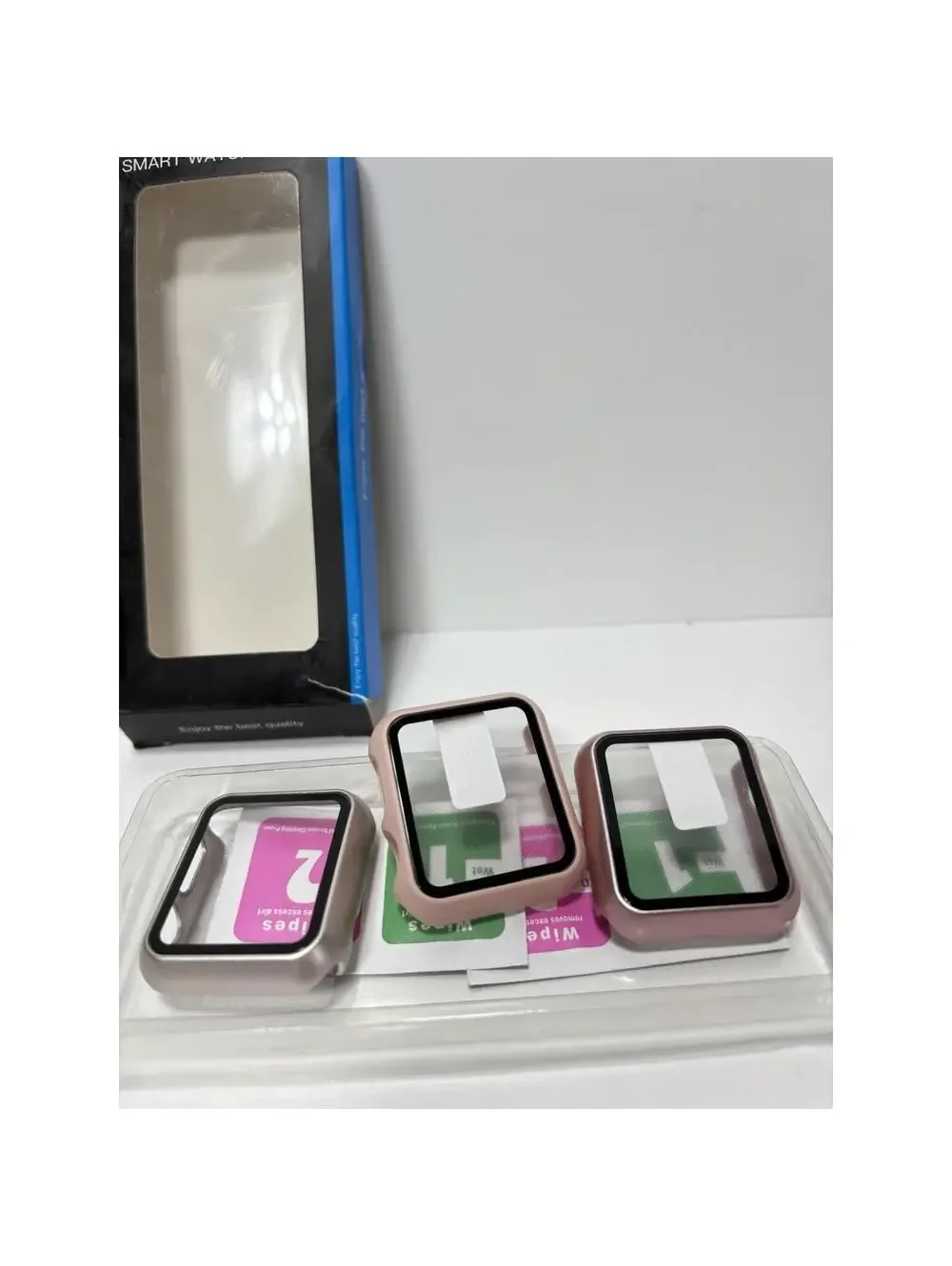 Apple Watch 38mm 3pc Face Cover Set Screen Protector Bumper Case Accessories
